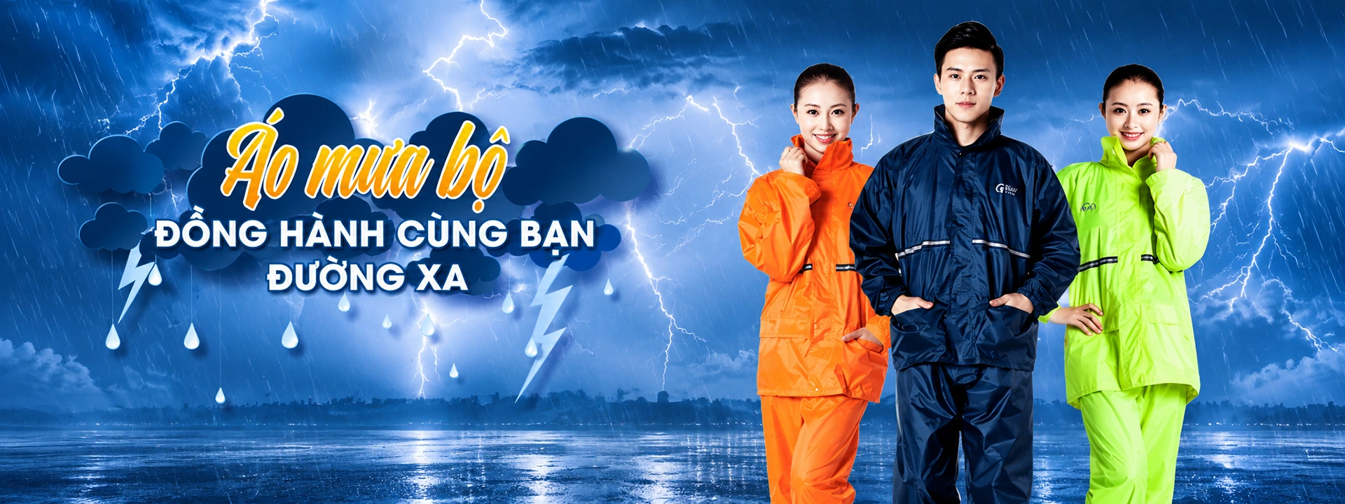 Áo mưa bộ — đồng hành cùng bạn đường xa